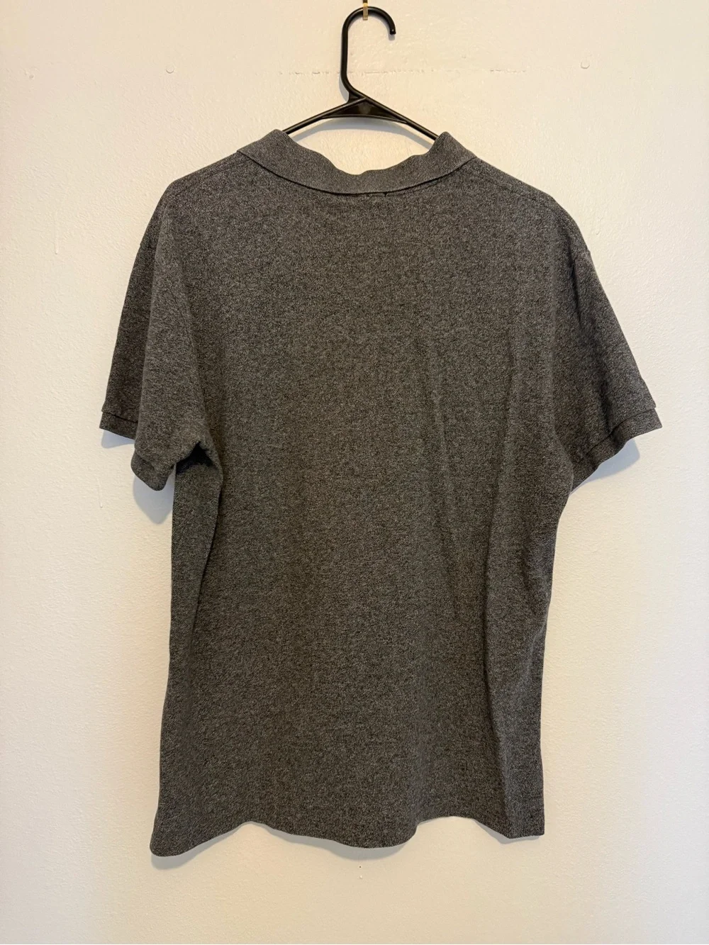 Ralph Lauren Men's Dark Heather Gray Polo with Embroidered Pony